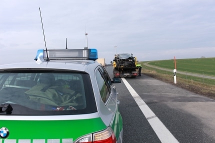 Unfalleinsatz für die Polizei -
