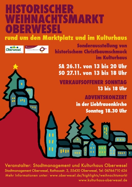 Weihnachtsmarkt Oberwesel Plakat - Foto: Stadtmanagement Oberwesel