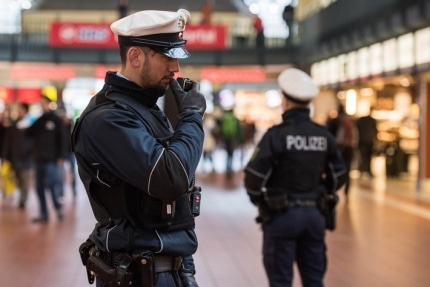 Bundespolizei im Hauptbahnhof Hamburg -