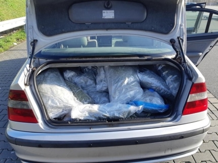Kofferraum voller Marihuana / Foto: Bundespolizei