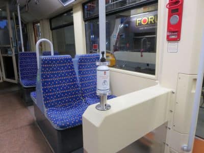 Saarbahn_Desinfektionsmittelspender