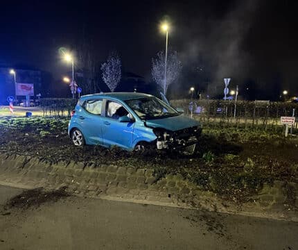 Verkehrsunfall in Recklinghausen am sogenannten Schlaufenkreisel