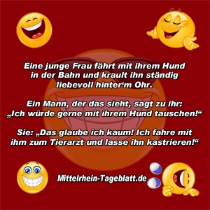 Ein haariger Tauschhandel in der Bahn