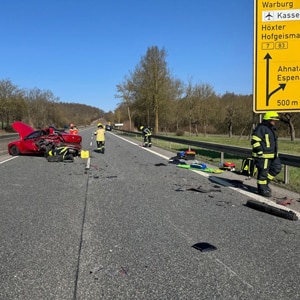 Unfall B7 Vellmar