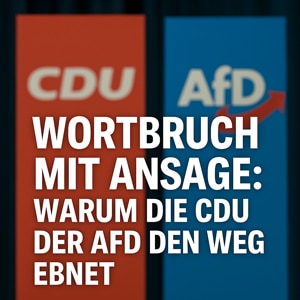 Wortbruch mit Ansage - Warum die CDU der AfD den Weg ebnet