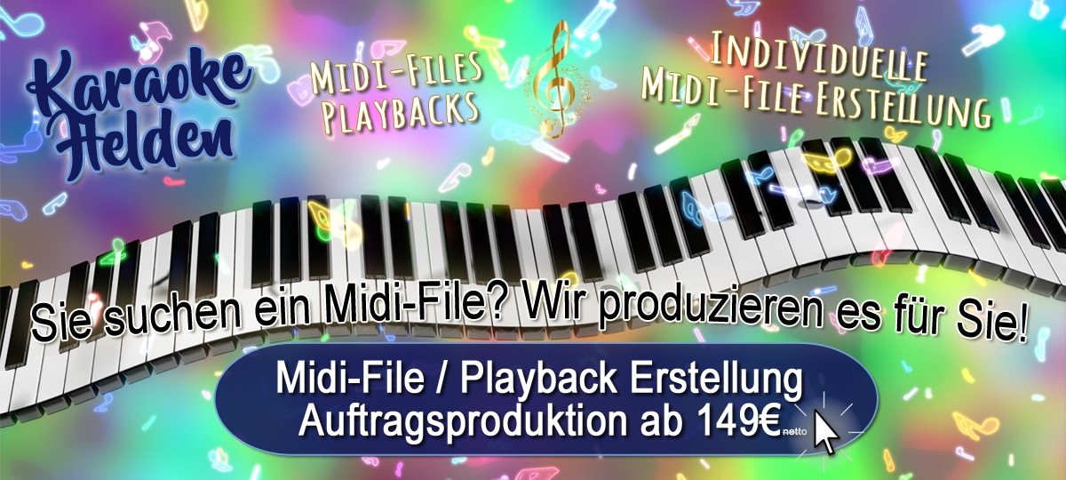 Individuelle Midifile Erstellung Playback-Erstellung