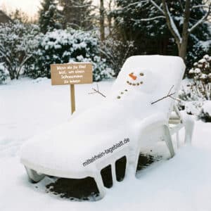 Schneemann bauen für Faule - Wenn du zu faul bist einen Schneemann zu bauen