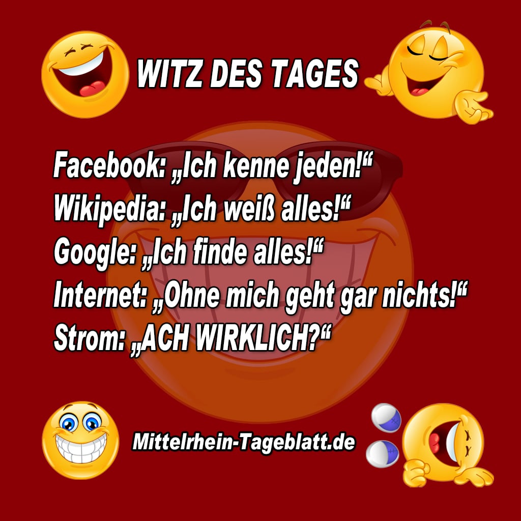 Witz des Tages - Facebook Ich kenne jeden